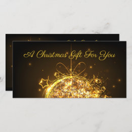 Christmas bauble gold glitter elegant