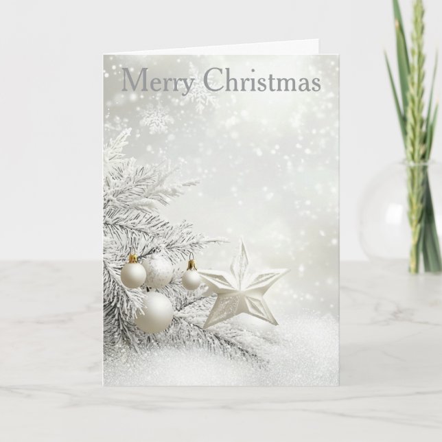 Christmas Bauble Holiday Card (Front)