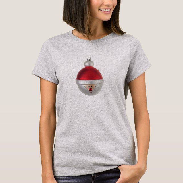 Christmas Bauble Loose Fit Tee Shirt (Front)