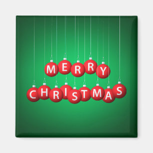 Christmas bauble magnet