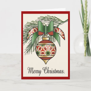 Christmas Baubles - 08 Holiday Card