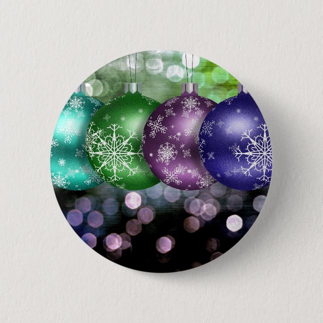 Christmas Baubles 6 Cm Round Badge (Front)