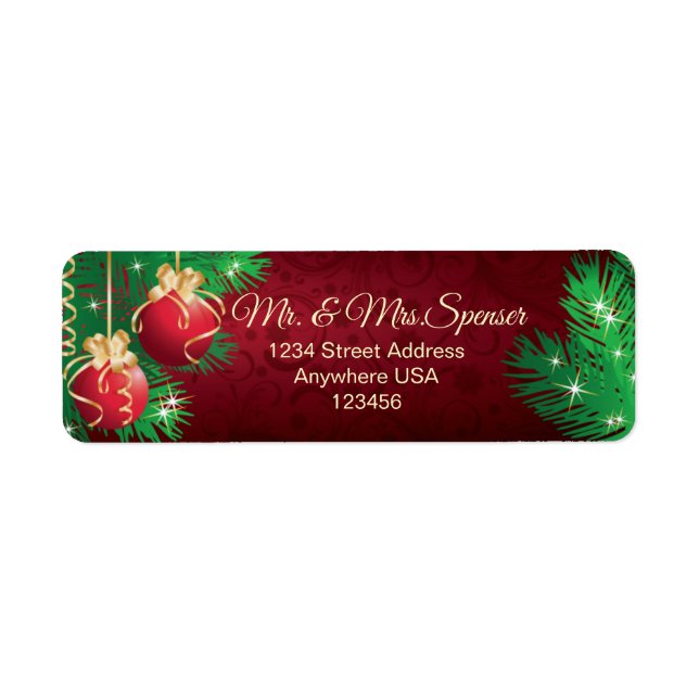 Christmas Baubles Pine Stars (Front)