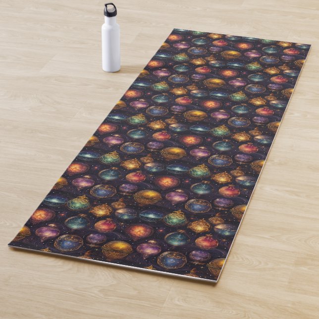Christmas Baubles Yoga Mat (In Situ)