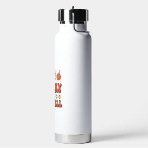 Christmas Be Merry Eat Well Santa Design Water Bottle