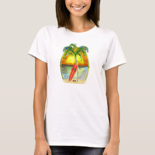 Christmas Beach Sunset T-Shirt