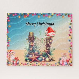 Christmas beach theme  jigsaw puzzle