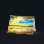 Christmas / Beach theme, Ocean, Waves, Sand, Water Holiday Card<br><div class="desc">This card is based on a acrylic painting and shows a beautiful expanse of beach with gentle waves and a golden sky. A great card to celebrate the holiday season. This card is quite, contemplative and at the same time inspiring. A card that your loved ones may want to keep...</div>