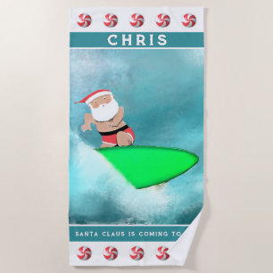 Christmas Beach Towel