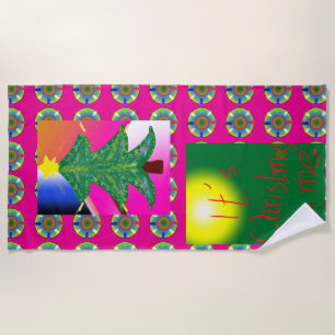 Christmas Beach Towel