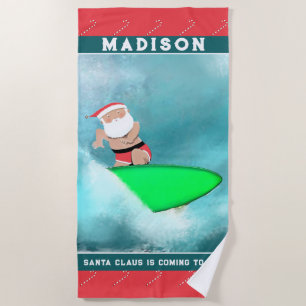 Christmas Beach Towel