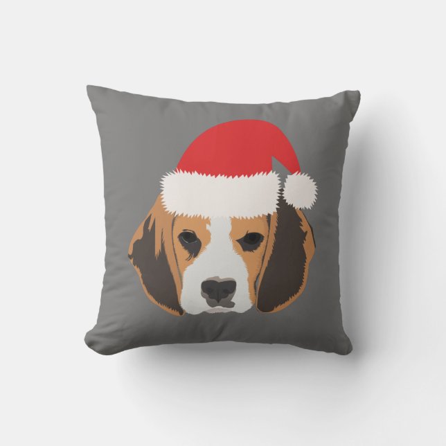Christmas Beagle Cushion (Front)