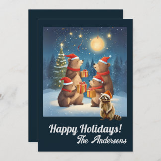 Christmas bear 7, Happy Holidays, Christmas card