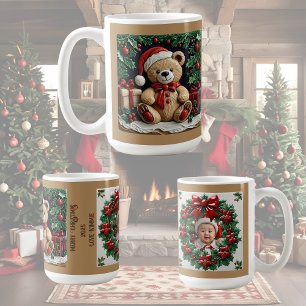 Christmas Bear and Presents Customisable Coffee Mu Mug