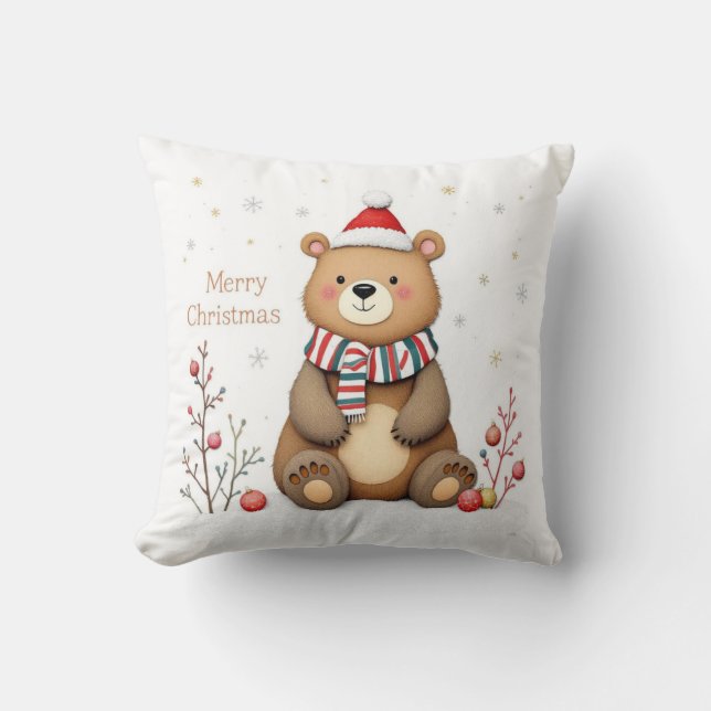 Christmas Bear Cushion (Front)
