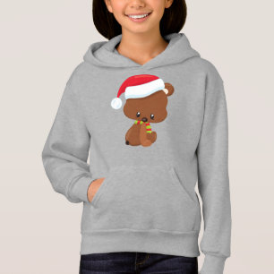 Christmas Bear, Cute Bear, Santa Hat, Scarf, Xmas