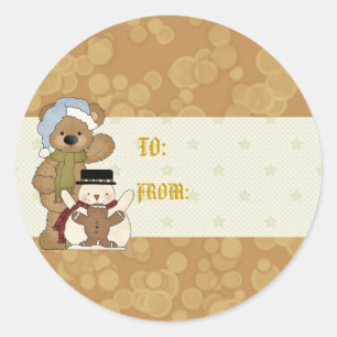 Christmas Bear gift tag