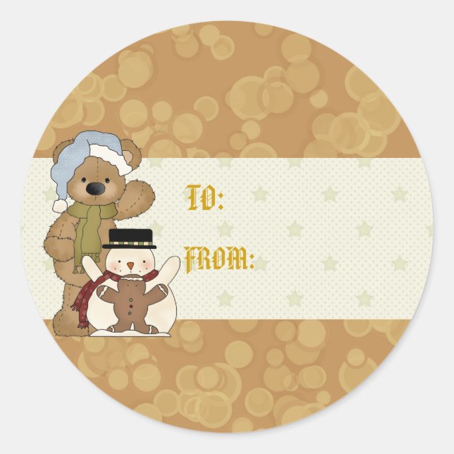 Christmas Bear gift tag (Front)