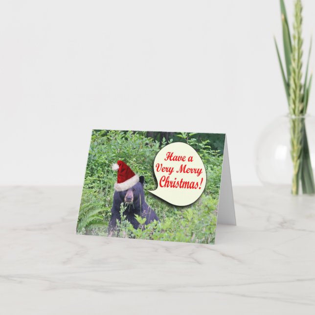 Christmas Bear Holiday Card (Front)