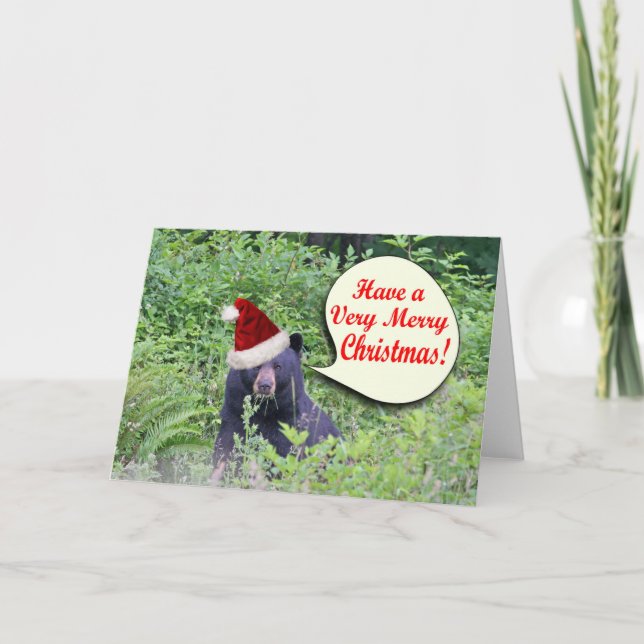 Christmas Bear Holiday Card (Front)