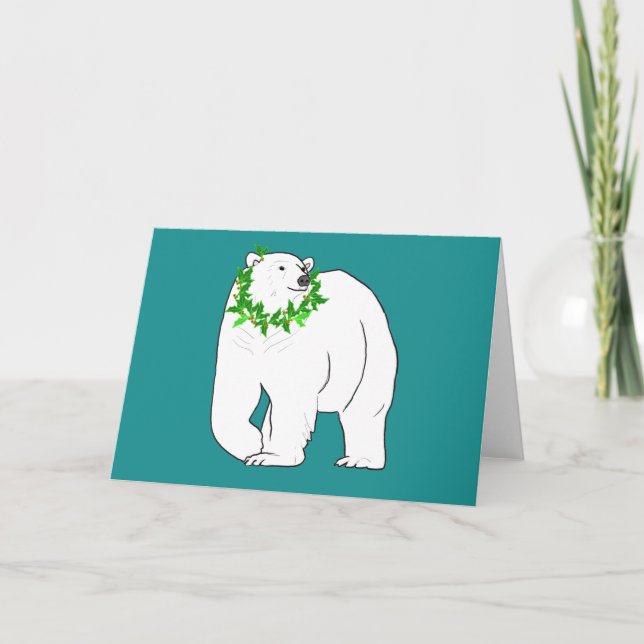Christmas Bear Holiday Card (Front)