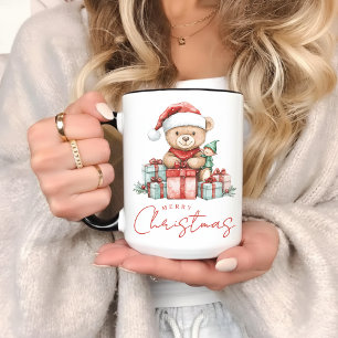 Christmas Bear Hot Cocoa Mug for Her & Coworkers