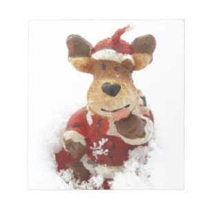 Christmas Bear In The Snow Notepad