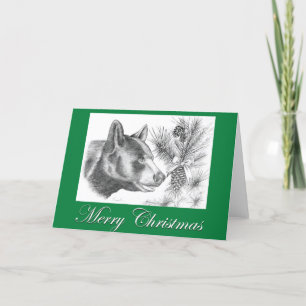 Christmas-Bear-Merry Christmas Holiday Card
