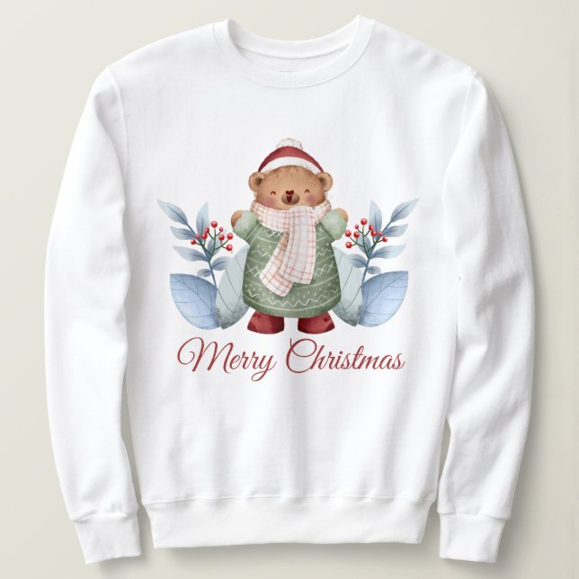 Christmas Bear Sweatshirt (Design Front)