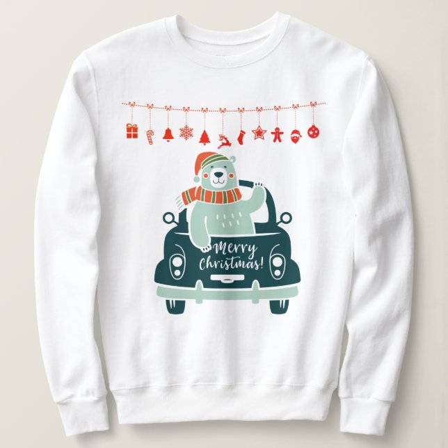 Christmas Bear Sweatshirt (Design Front)
