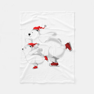 Christmas Bears Baby Fleece Blanket