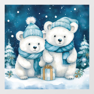 Christmas Bears Window Cling