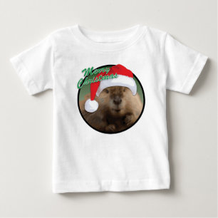 Christmas Beaver - Baby Fine Jersey T-Shirt