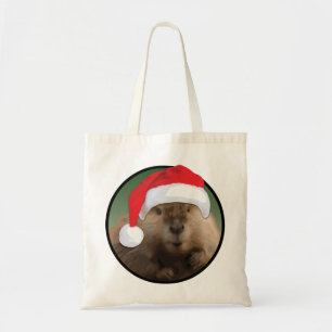 Christmas Beaver - Budget Tote Bag