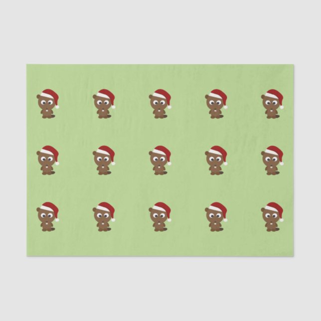 Christmas Beaver Tissue Paper (Front)