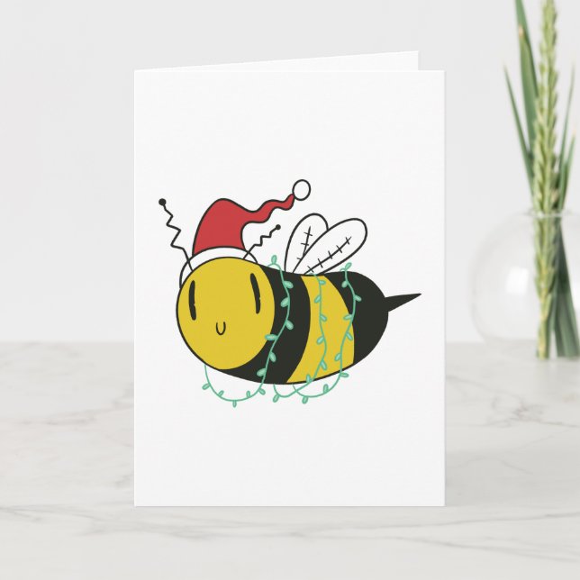 Christmas bee card (Front)