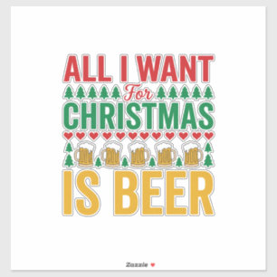 Christmas Beer Funny Holiday Drinking Design