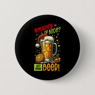 Christmas Beer Lover  6 Cm Round Badge