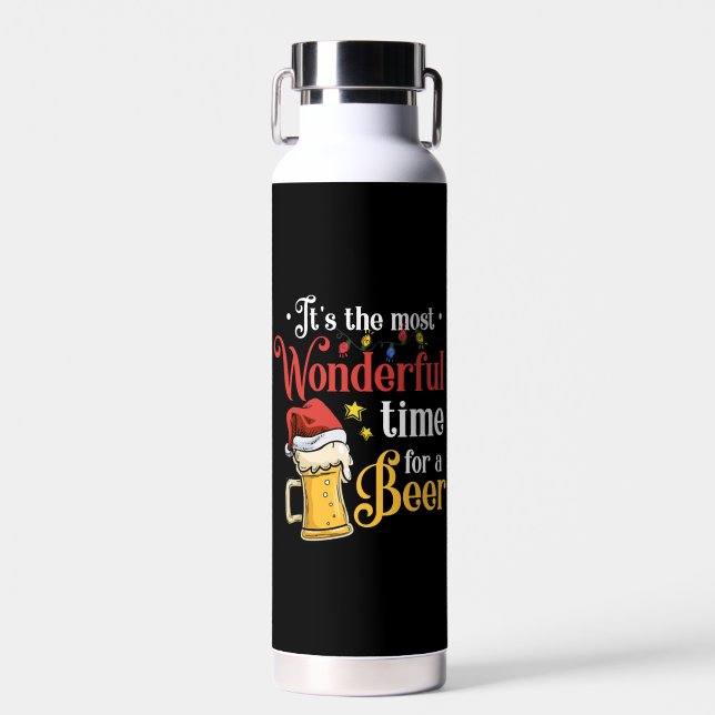 Christmas Beer Water Bottle (Front)