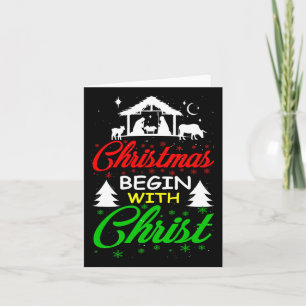 Christmas Begin With Christ  Card