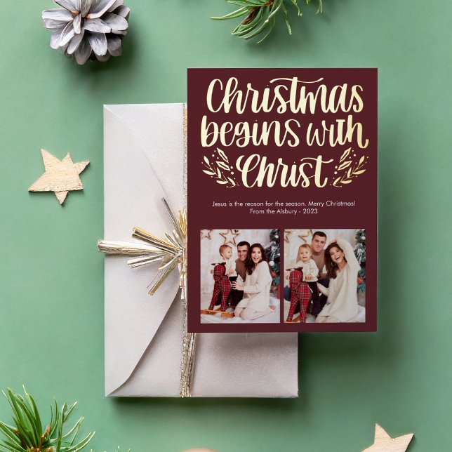 Christmas Begin With Christ Photo Foil (Creator Uploaded)