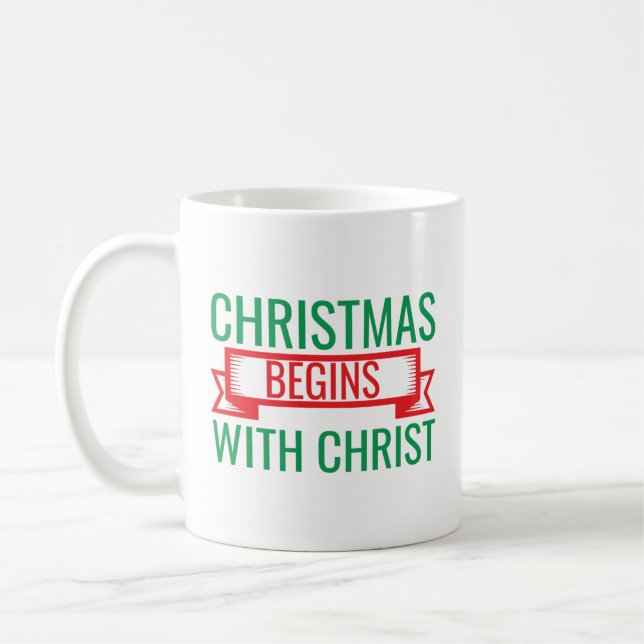 christmas begins with christ-15523 coffee mug (Left)