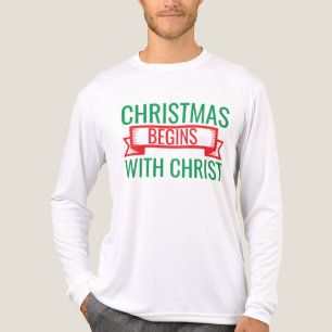 Christmas Begins with Christ-15523 T-Shirt Tri-Blend Shirt