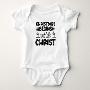 Christmas Begins with Christ-61491 Baby Bodysuit
