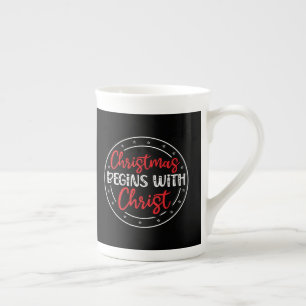 Christmas Begins With Christ-65772 Bone China Mug