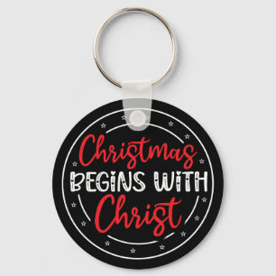Christmas Begins With Christ-65772 Key Ring