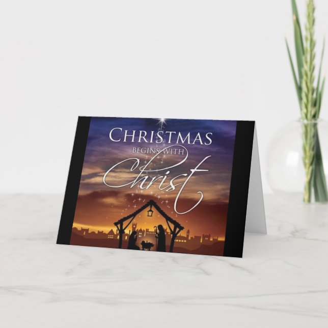 Christmas begins with Christ Card (Front)