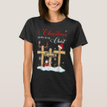 Christmas Begins With Christ Snowman Christian Cro T-Shirt<br><div class="desc">Christmas Begins With Christ Snowman Christian Cross_1</div>