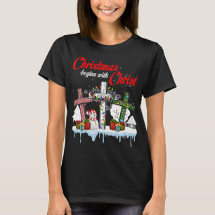 Christmas Begins With Christ T Shirt, Christmas T-Shirt