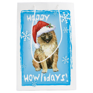 Christmas Belgian Laekenois Medium Gift Bag